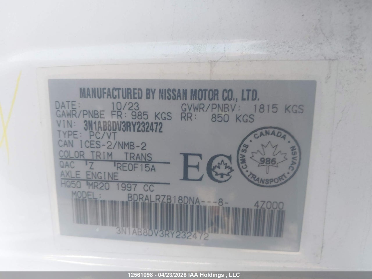 2024 NISSAN SENTRA thumbnail 10