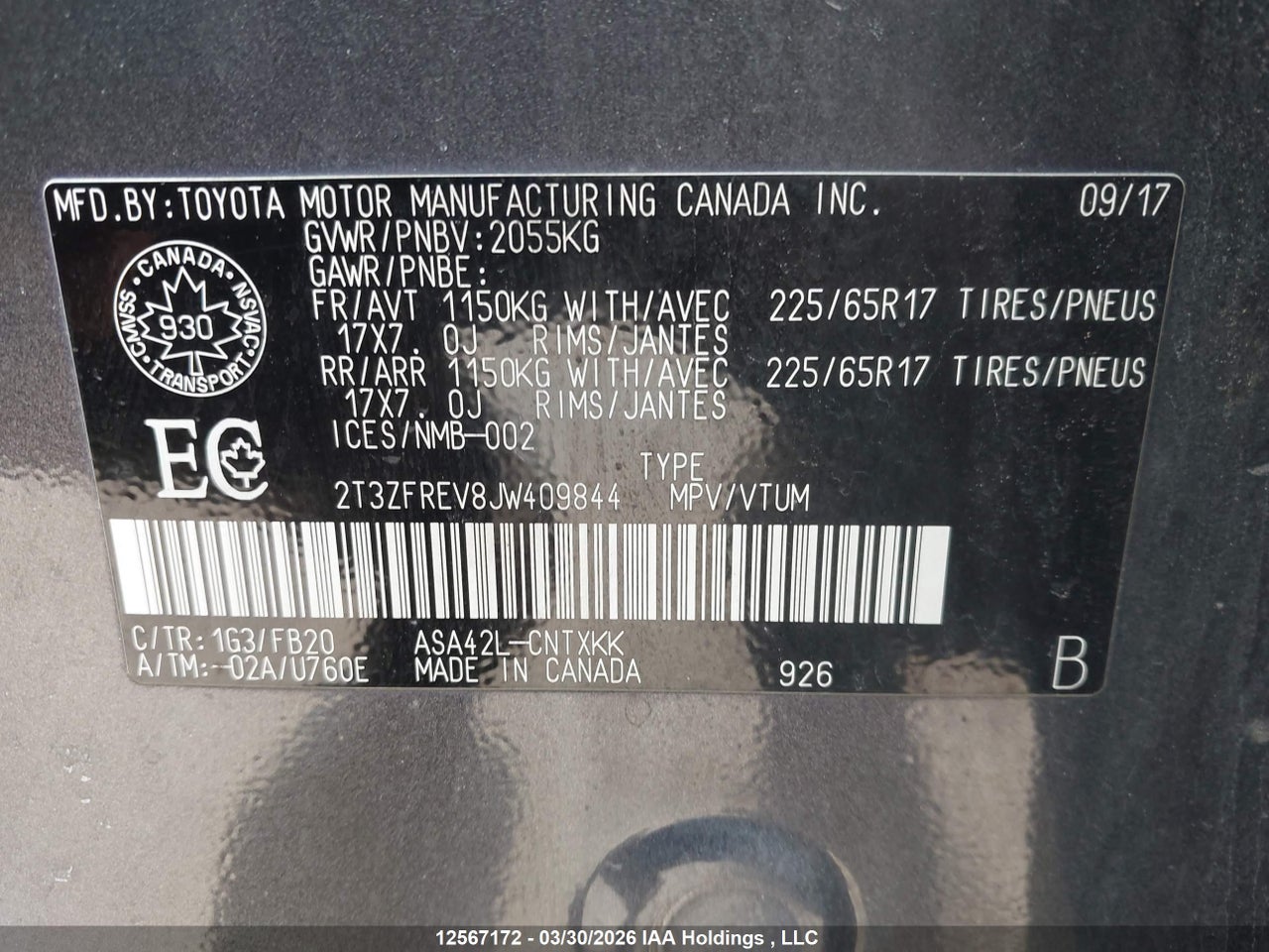 2018 TOYOTA RAV4 LE thumbnail 10