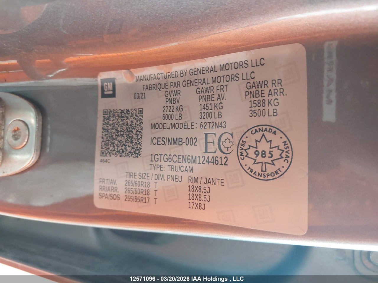 2021 GMC CANYON ELEVATION thumbnail 9