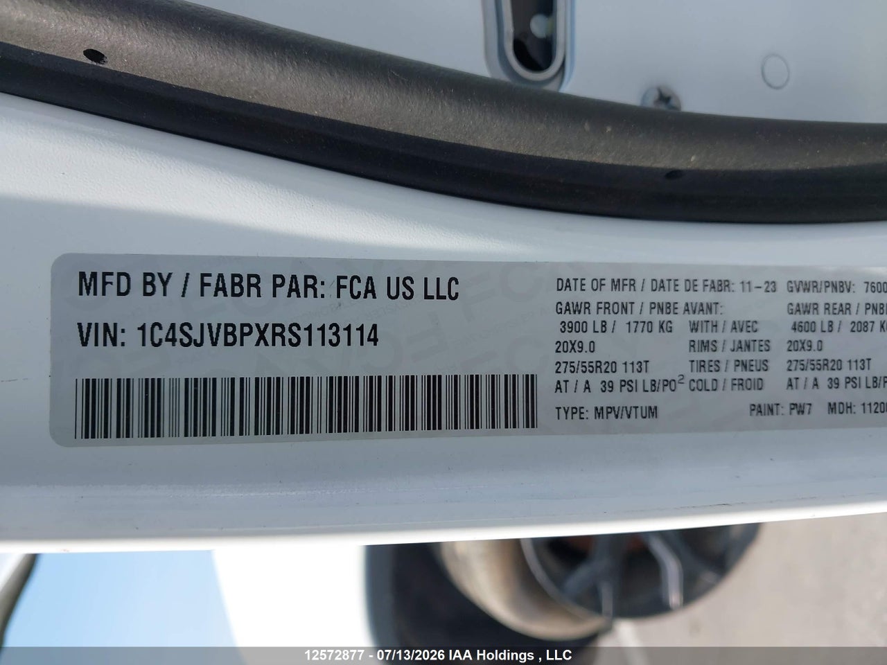 2024 JEEP WAGONEER SERIES II CARBIDE thumbnail 10