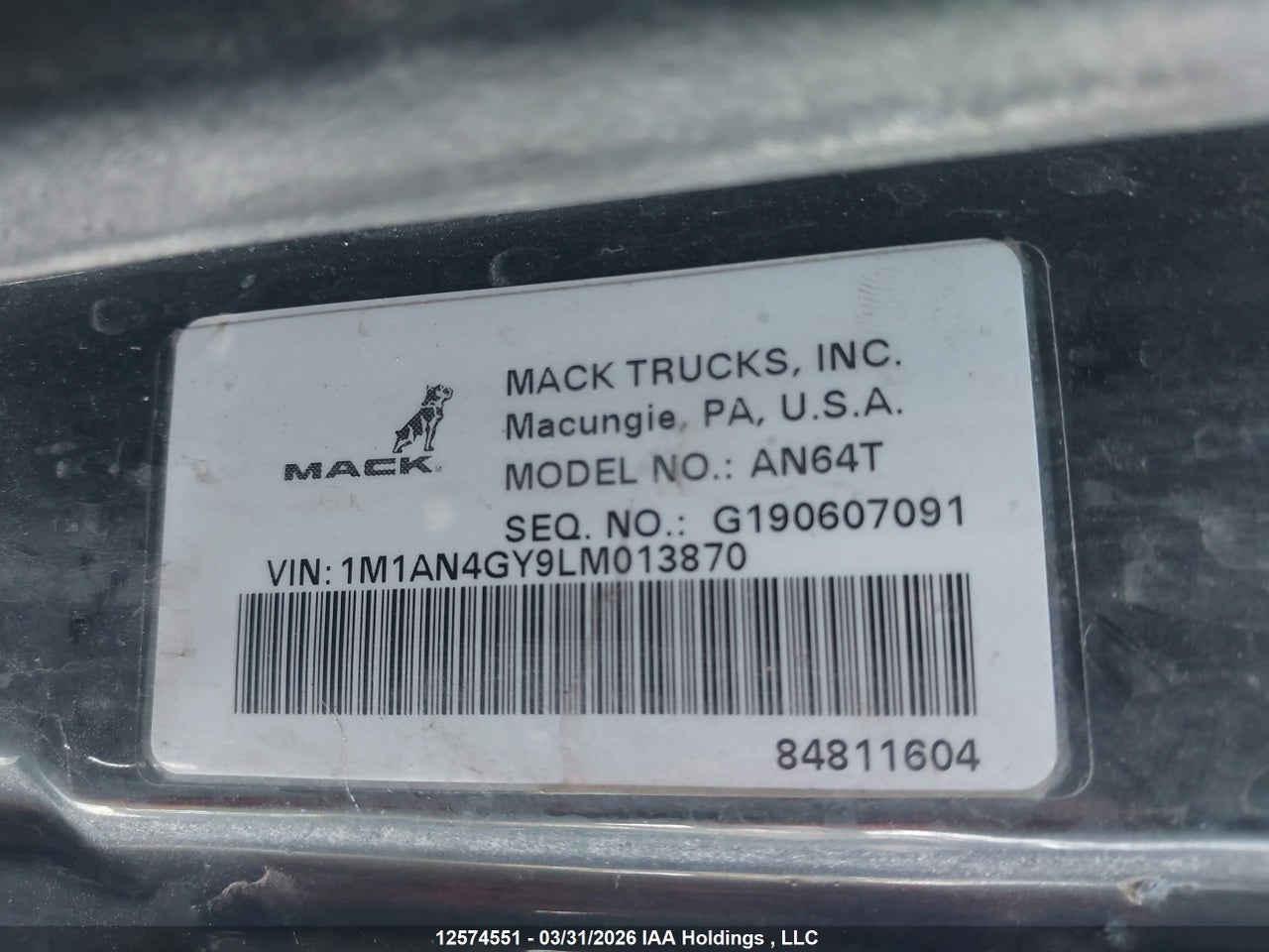 2020 MACK ANTHEM thumbnail 10