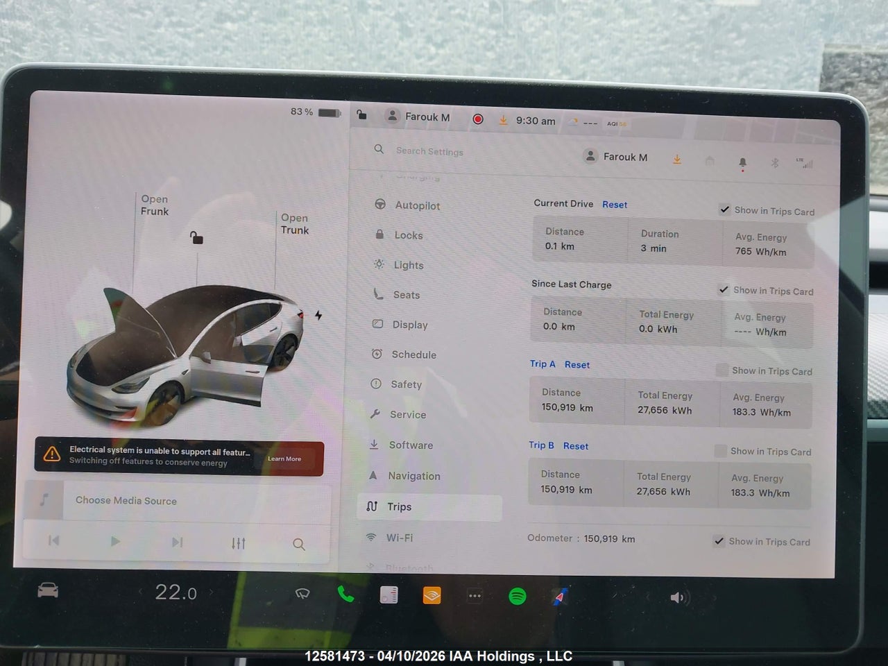 2020 TESLA MODEL 3 STANDARD RANGE PLUS thumbnail 8