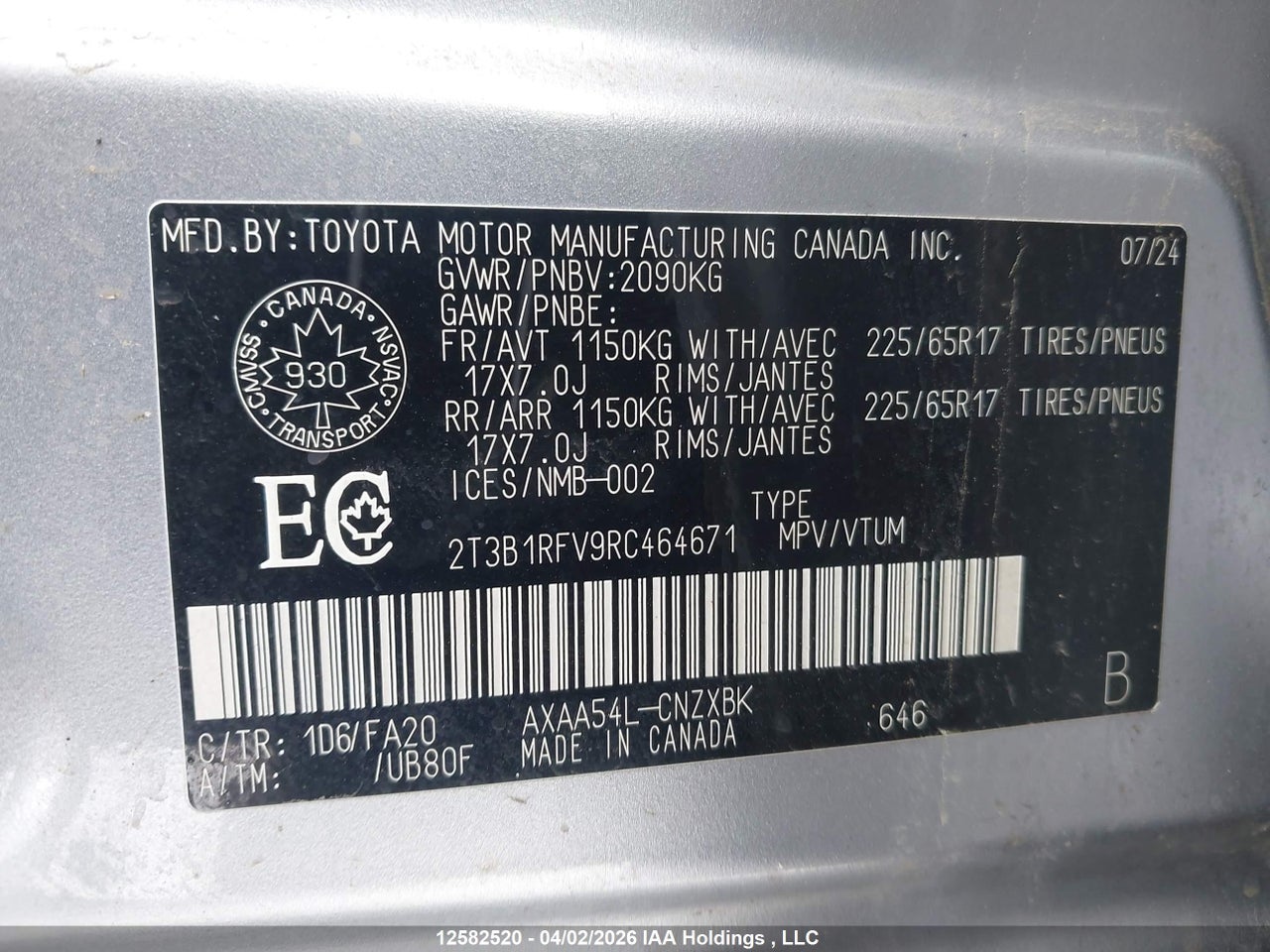 2024 TOYOTA RAV4 LE thumbnail 10