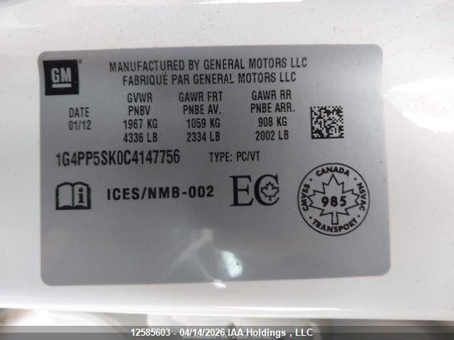 2012 BUICK VERANO thumbnail 11