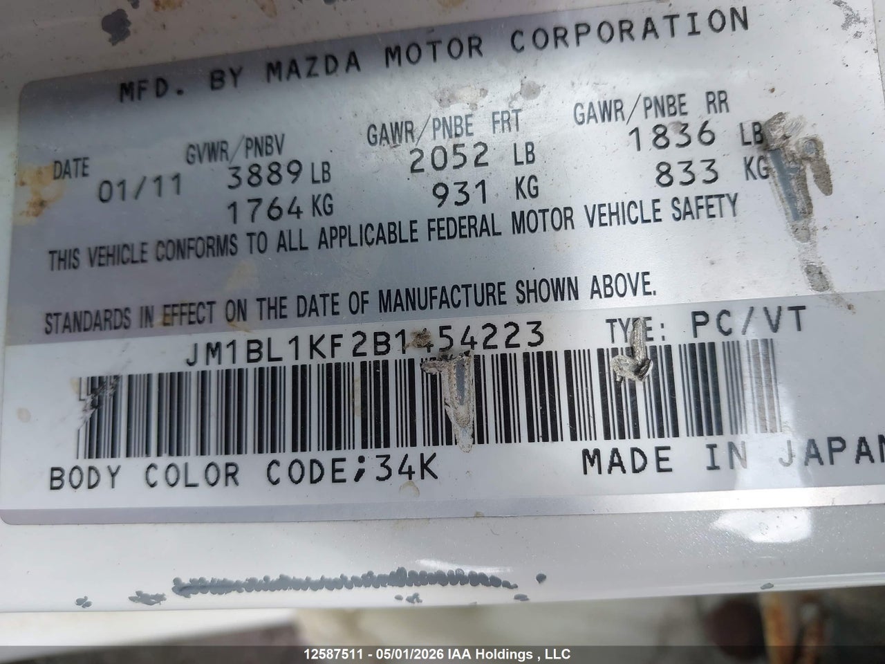 2011 MAZDA MAZDA3 thumbnail 10