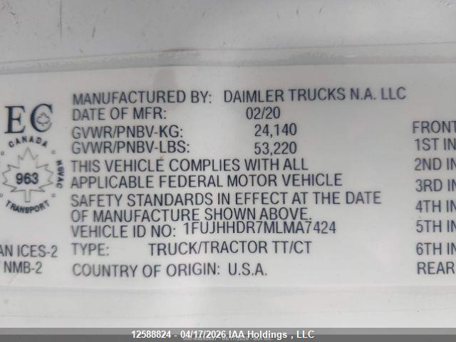2021 FREIGHTLINER NEW CASCADIA 126 thumbnail 10