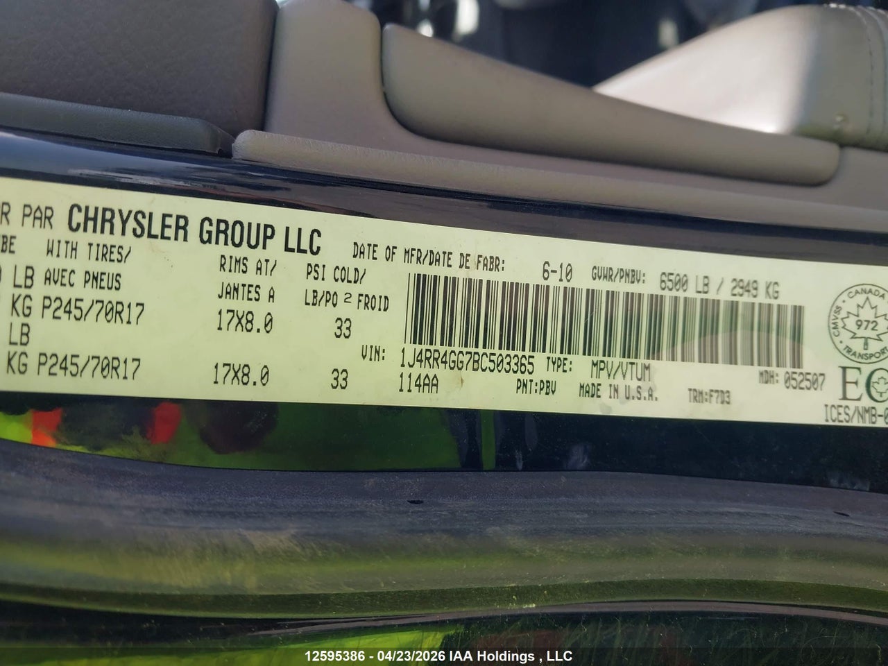 2011 JEEP GRAND CHEROKEE thumbnail 10