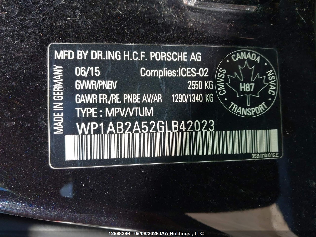 2016 PORSCHE MACAN S thumbnail 10