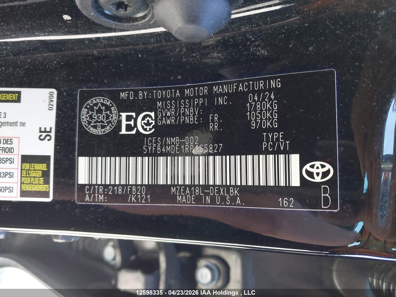 2024 TOYOTA COROLLA thumbnail 10