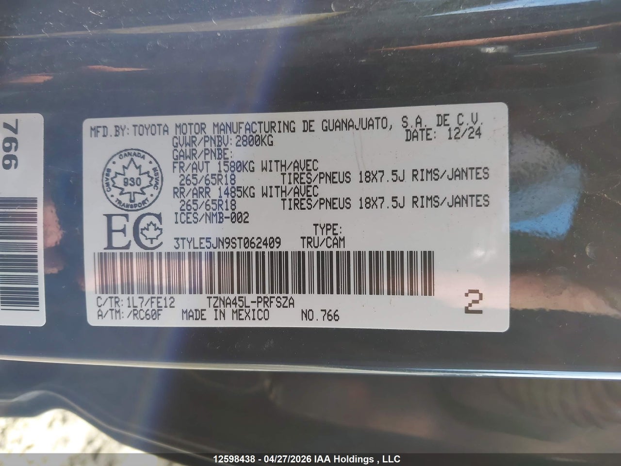 2025 TOYOTA TACOMA thumbnail 10