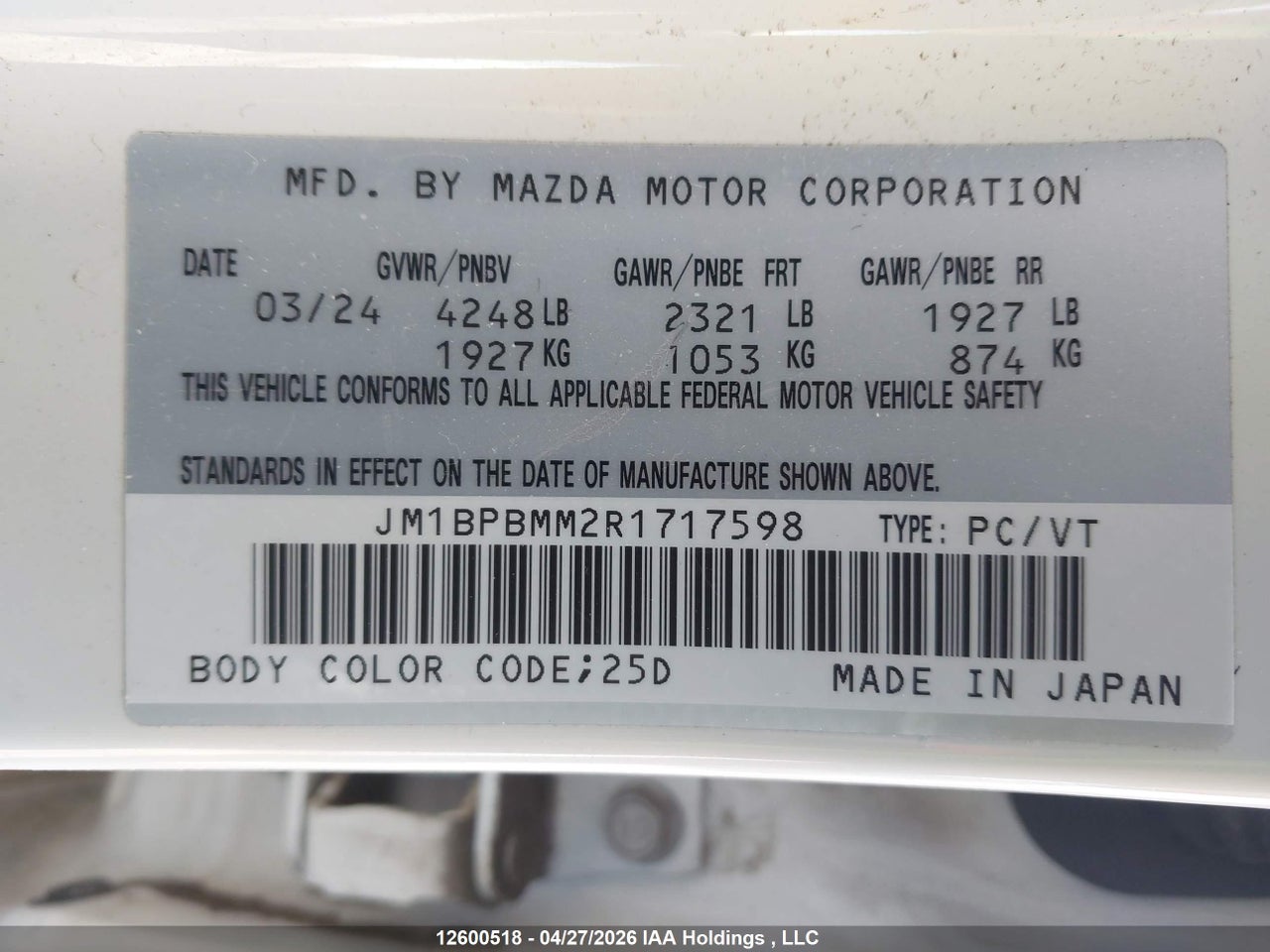 2024 MAZDA 3 PREMIUM thumbnail 10