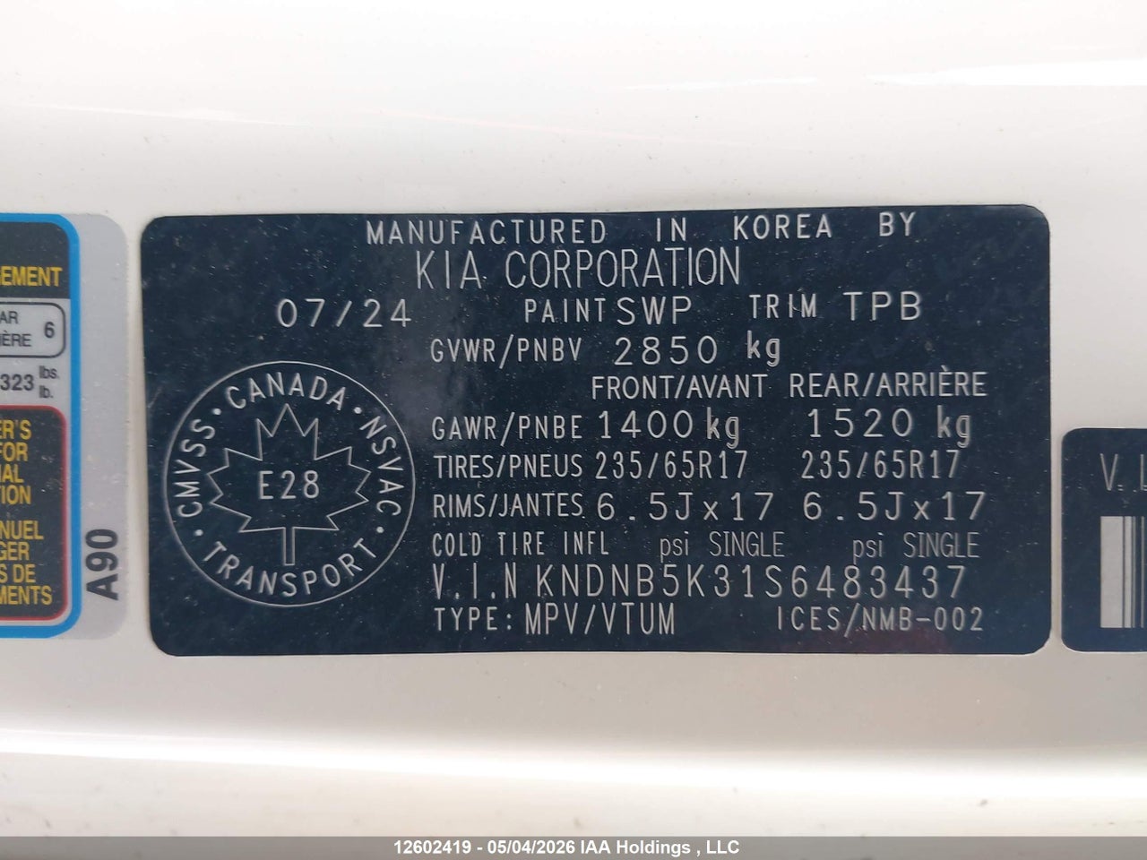 2024 KIA CARNIVAL LX thumbnail 10