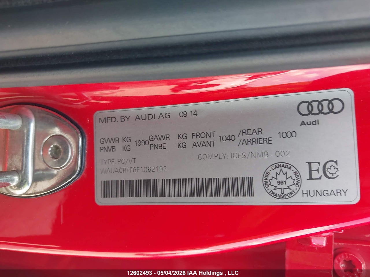 2015 AUDI A3 1.8T KOMFORT thumbnail 10