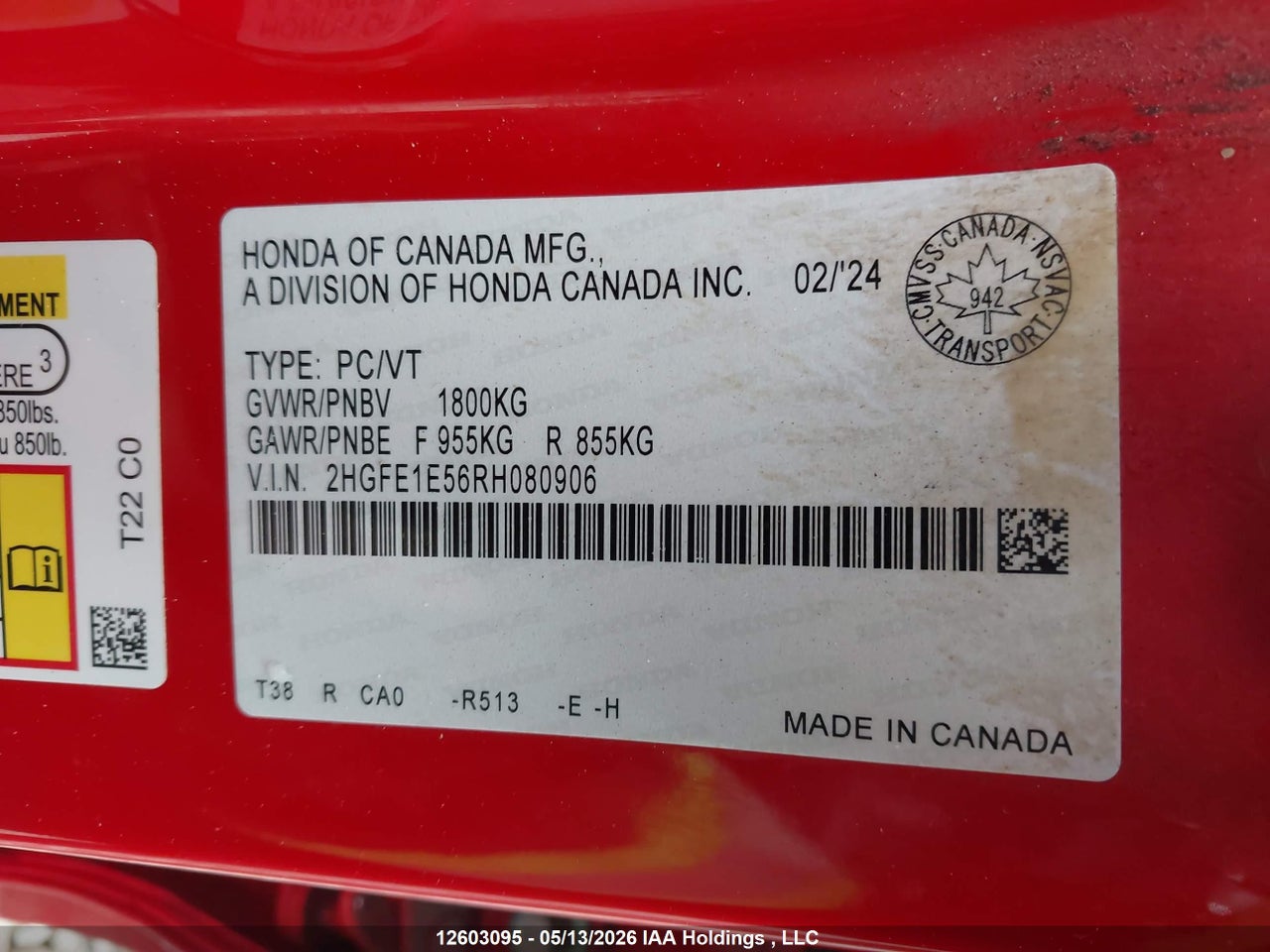 2024 HONDA CIVIC SI thumbnail 10