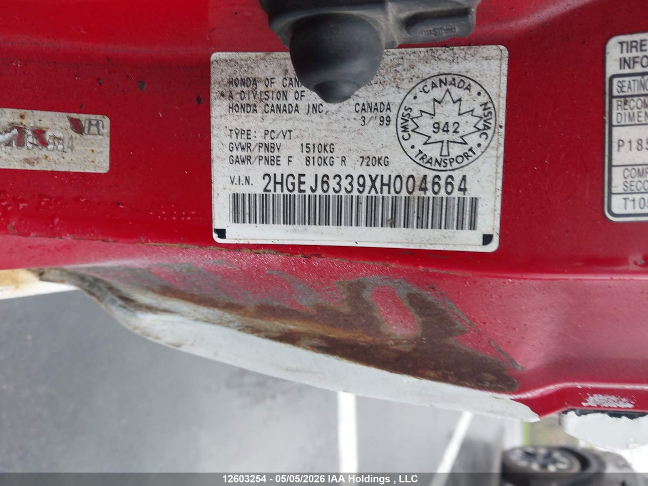 1999 HONDA CIVIC DX thumbnail 10