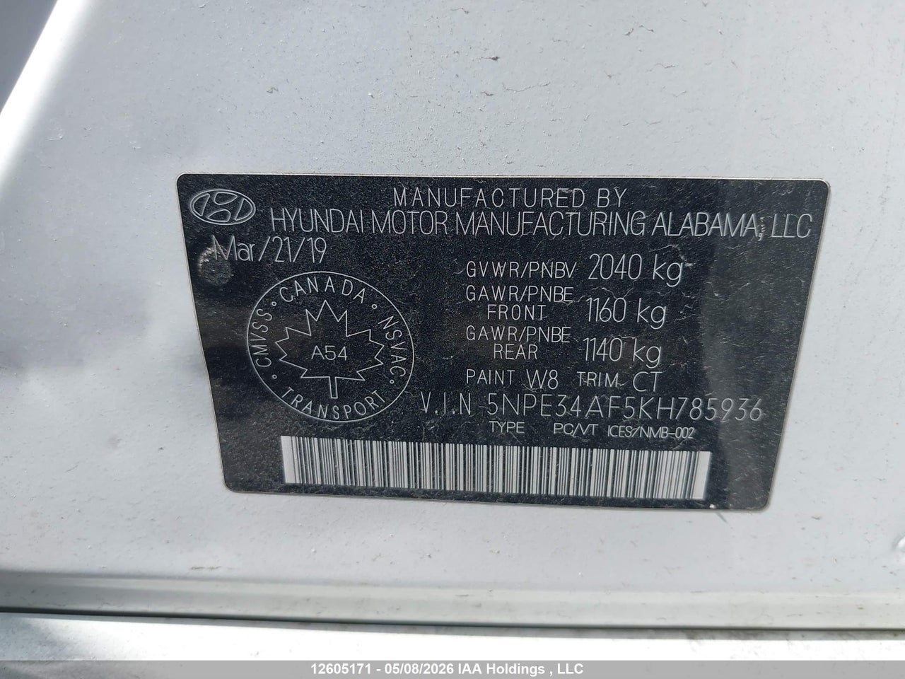 2019 HYUNDAI SONATA ESSENTIAL thumbnail 10