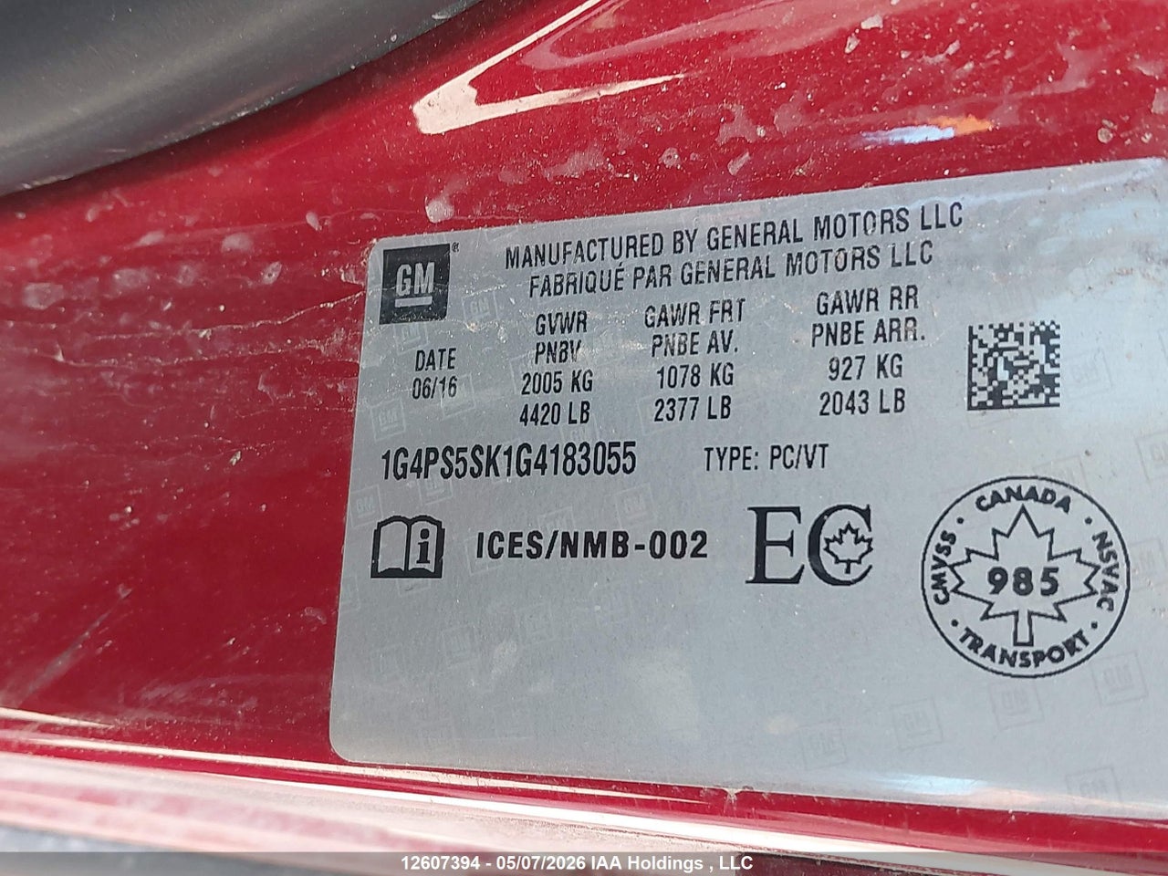 2016 BUICK VERANO thumbnail 10