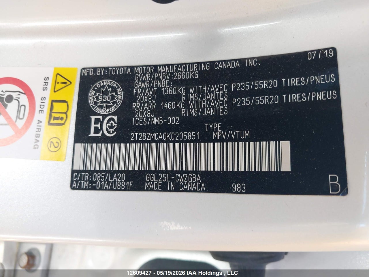 2019 LEXUS RX 350 BASE/350 F SPORT thumbnail 10