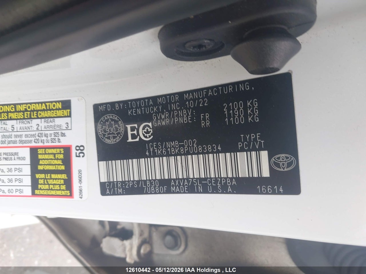 2023 TOYOTA CAMRY XSE thumbnail 10