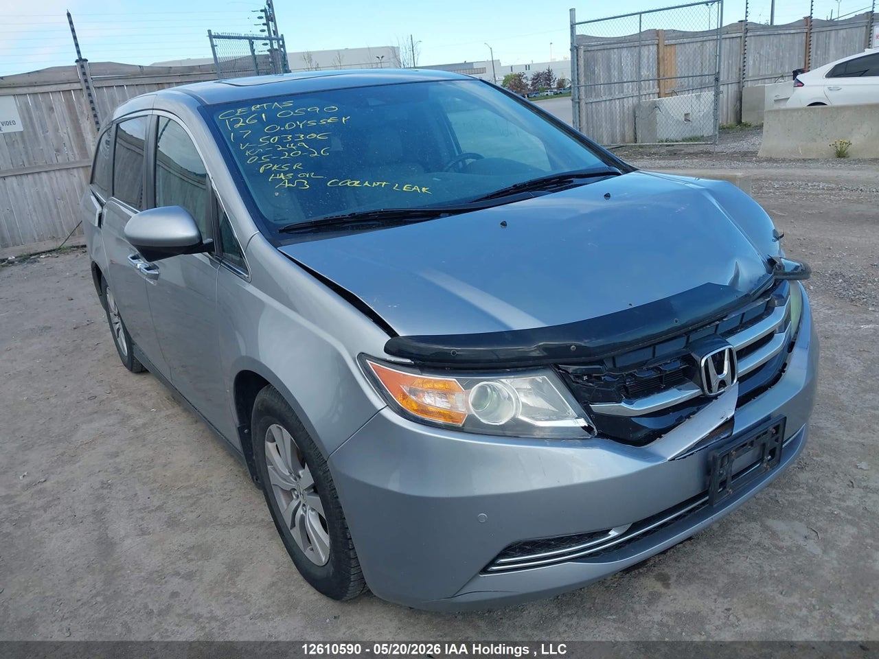 2017 HONDA ODYSSEY EXL thumbnail 2