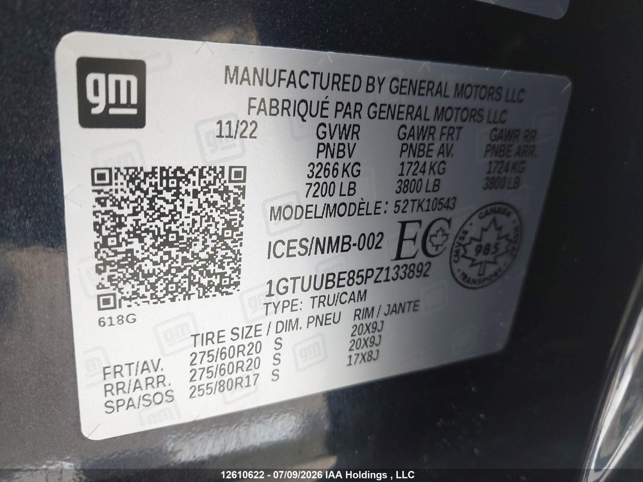 2023 GMC SIERRA K1500 SLE thumbnail 10