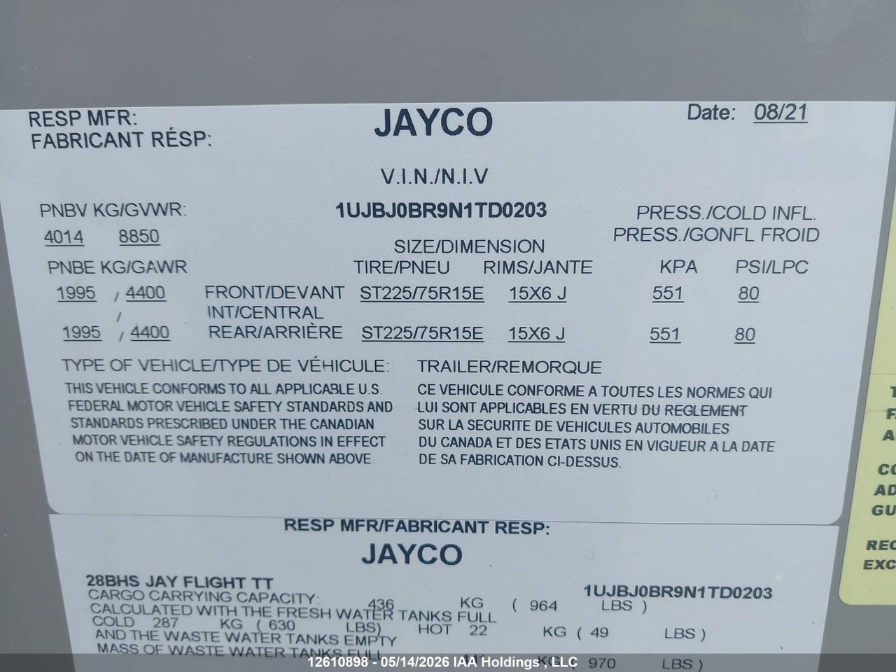 2022 JAYCO JAYFLIGHT 28BHS thumbnail 10