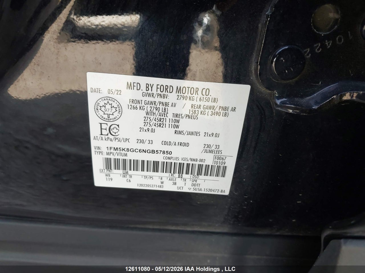 2022 FORD EXPLORER ST thumbnail 10