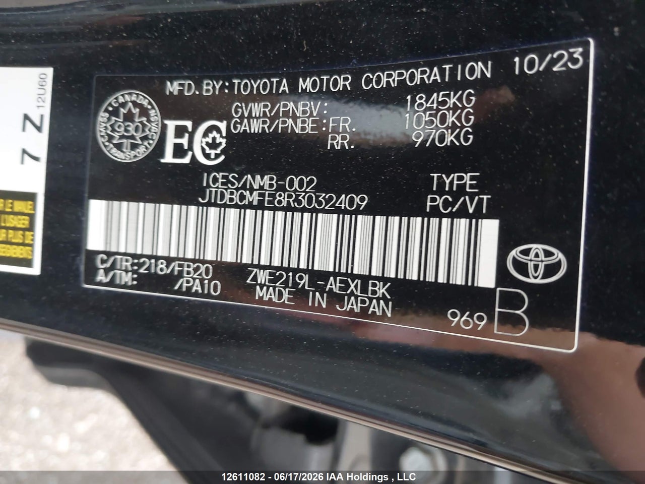 2024 TOYOTA COROLLA HYBRID thumbnail 10