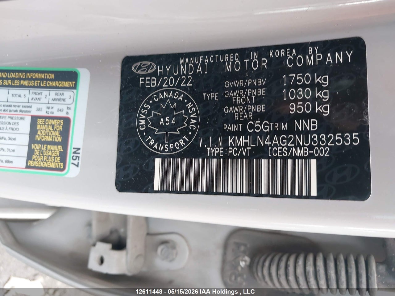2022 HYUNDAI ELANTRA ULTIMATE IVT WITH TECH PACKAGE thumbnail 10