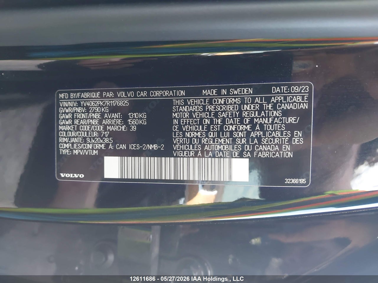 2024 VOLVO XC90 B6 CORE BRIGHT THEME thumbnail 10