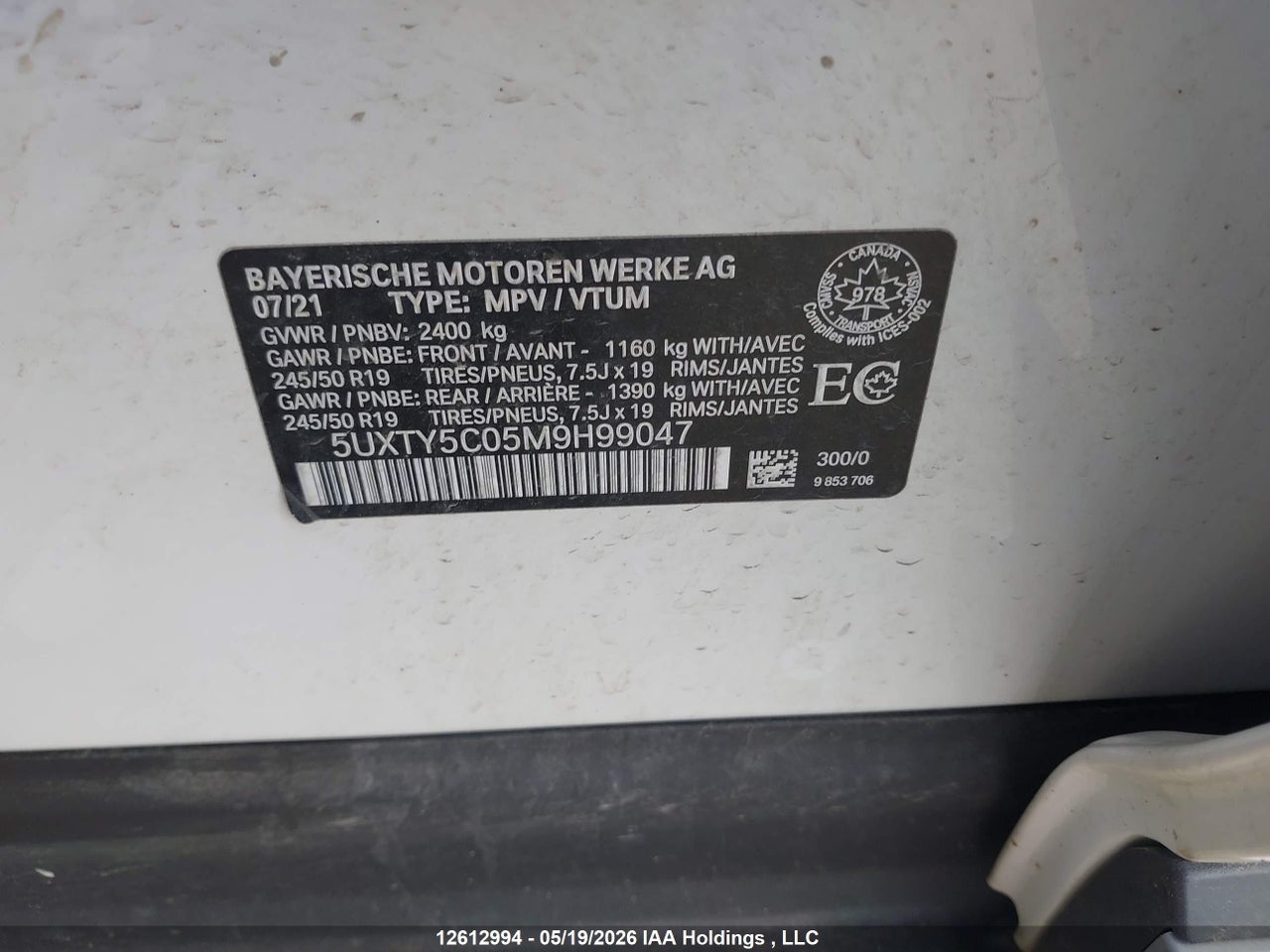 2021 BMW X3 3.0I thumbnail 10