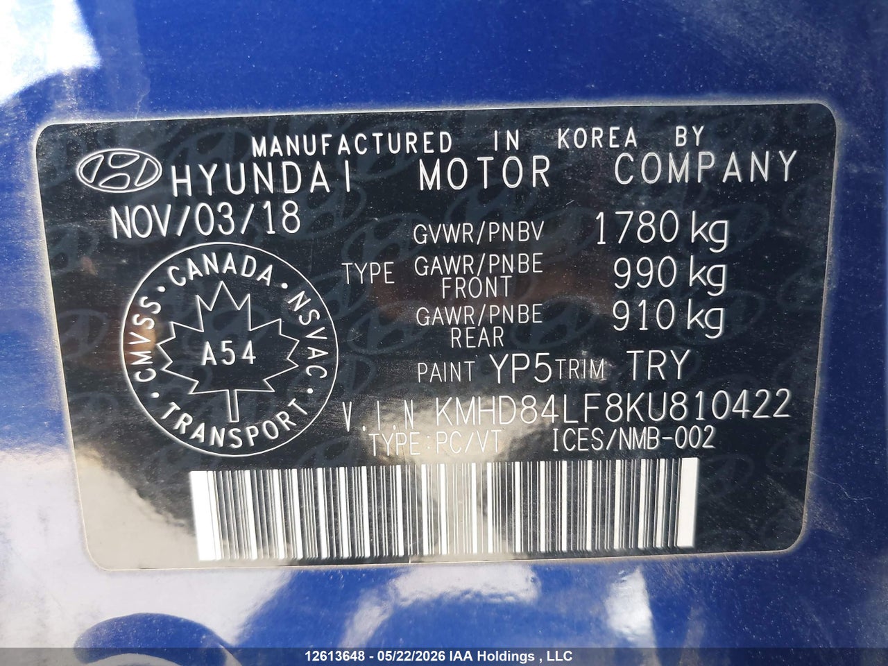 2019 HYUNDAI ELANTRA thumbnail 10