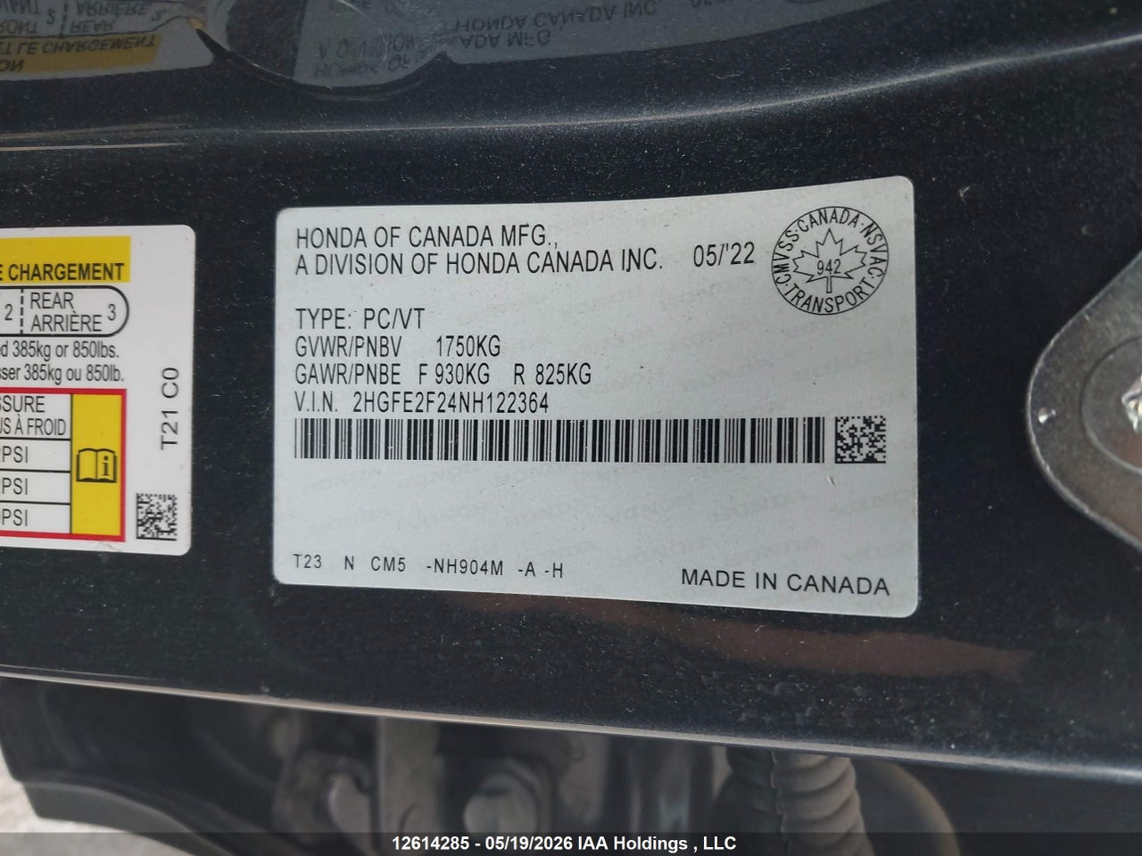 2022 HONDA CIVIC thumbnail 10