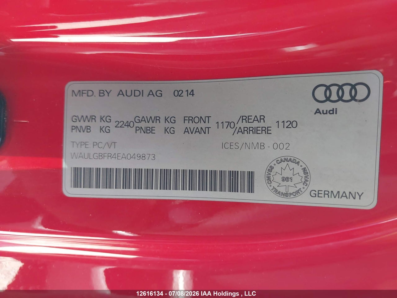 2014 AUDI S5 PREMIUM thumbnail 10