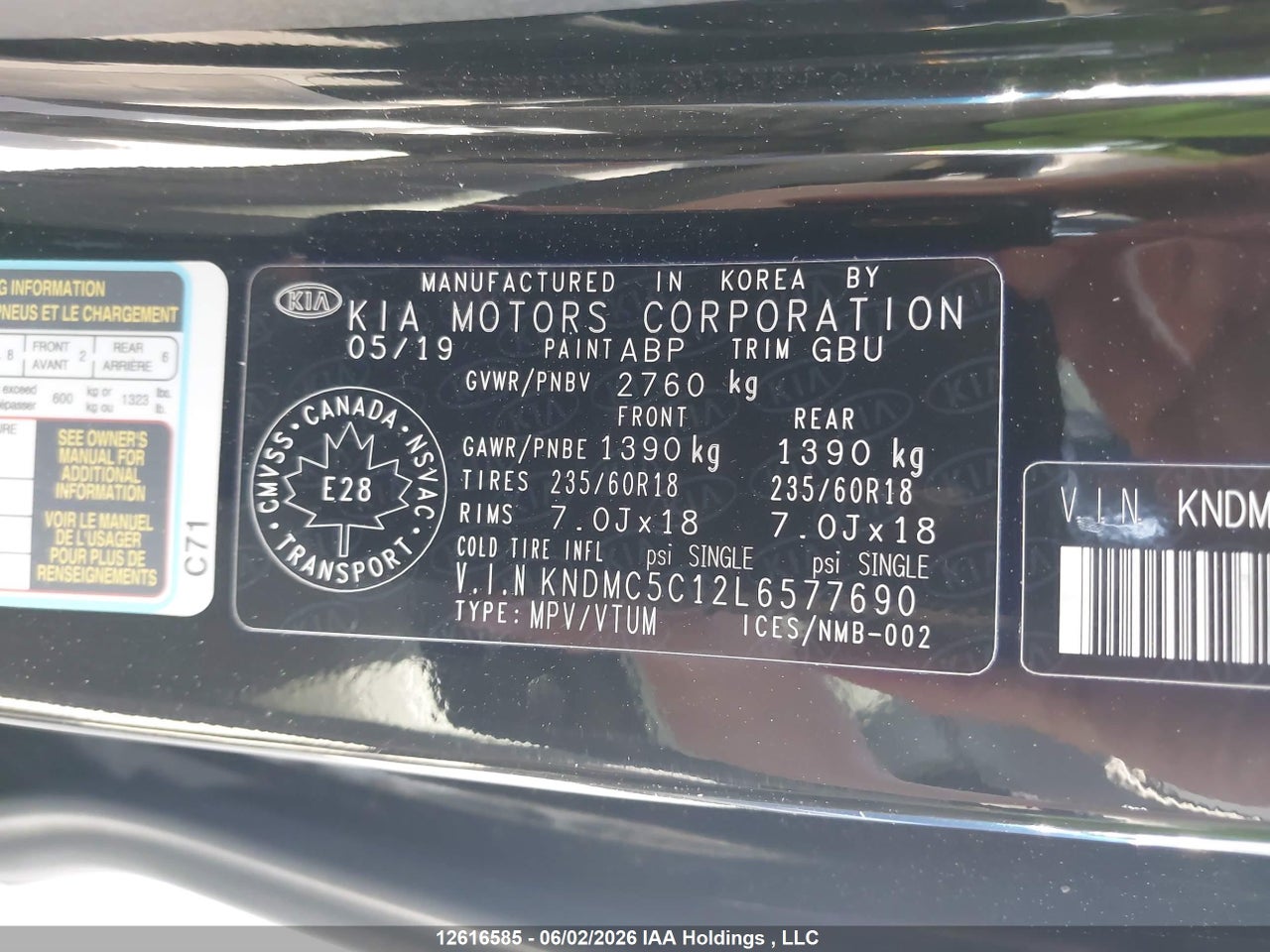 2020 KIA SEDONA EX/SX thumbnail 10