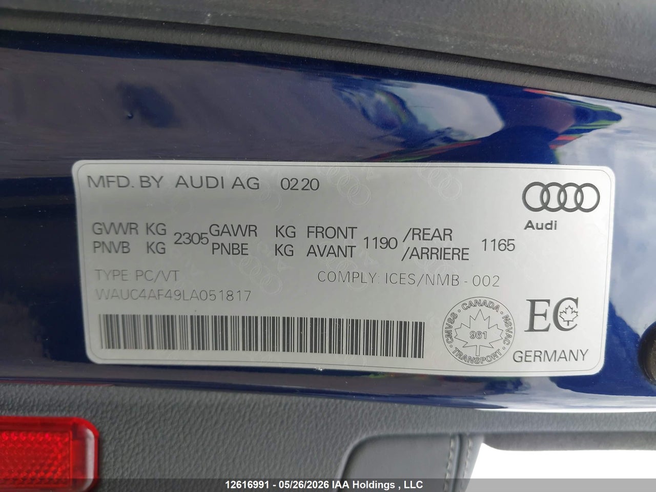2020 AUDI A4 3.0T TECHNIK thumbnail 10