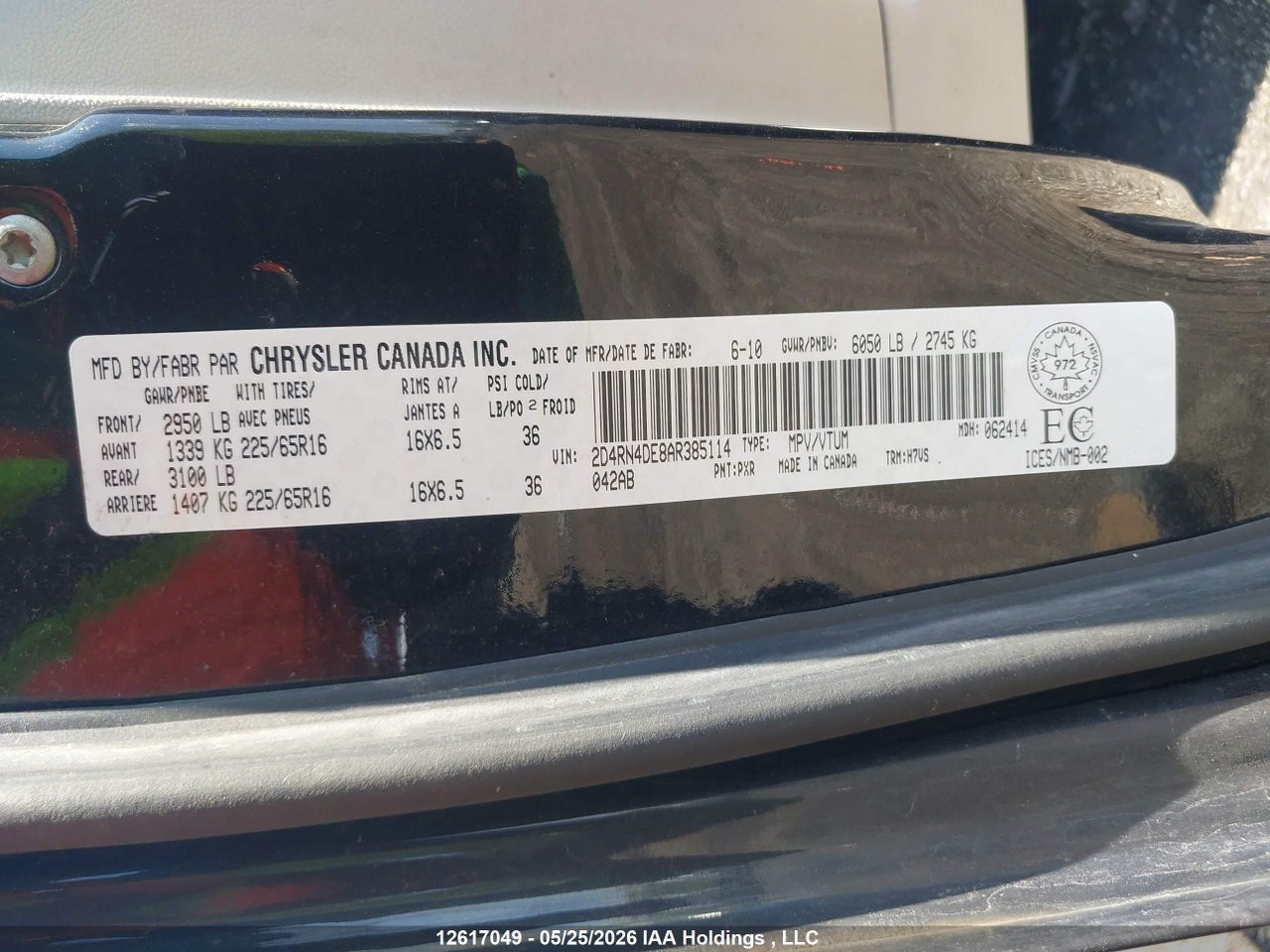 2010 DODGE GRAND CARAVAN SE thumbnail 10
