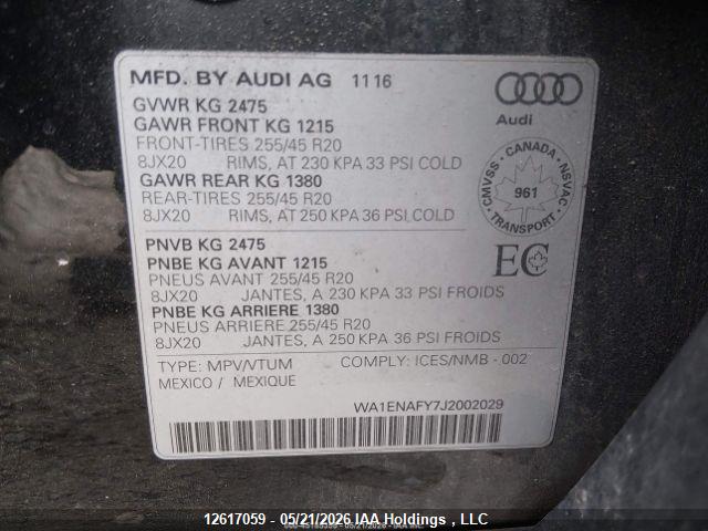 2018 AUDI Q5 PROGRESSIV S-LINE thumbnail 11