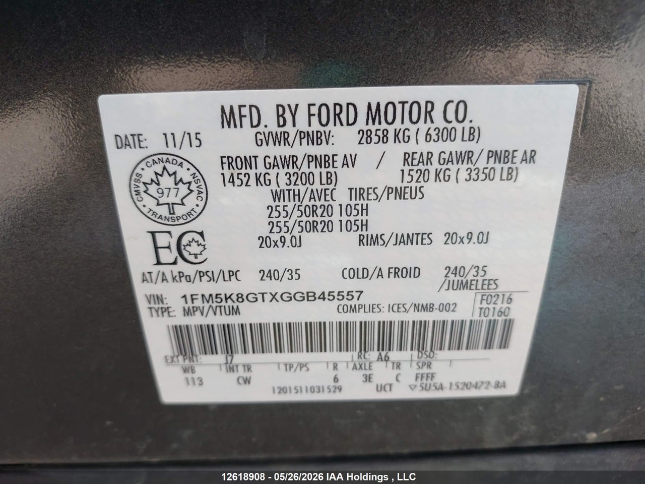 2016 FORD EXPLORER SPORT thumbnail 10