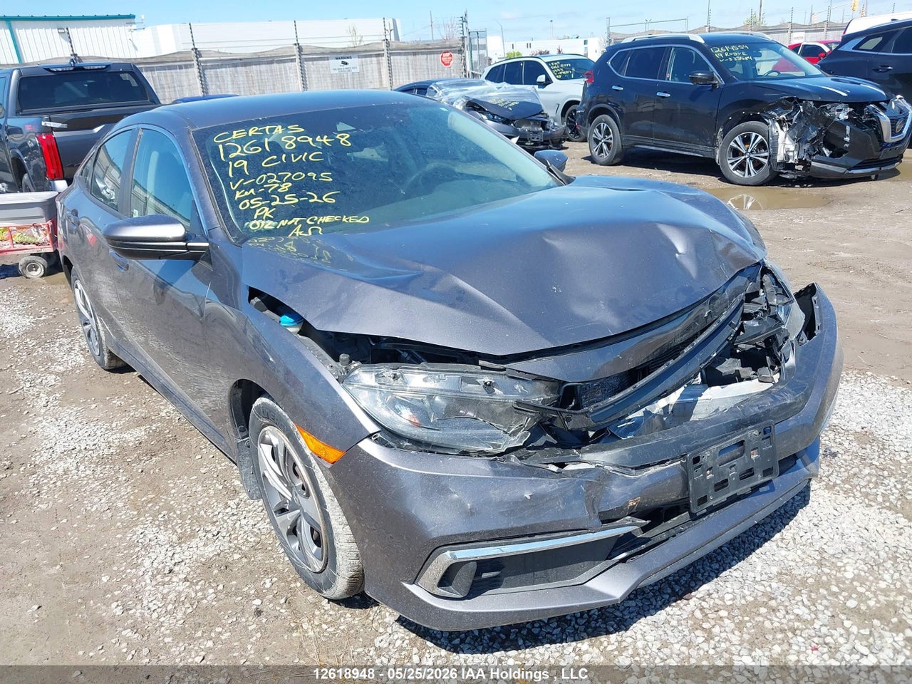 2019 HONDA CIVIC LX thumbnail 2