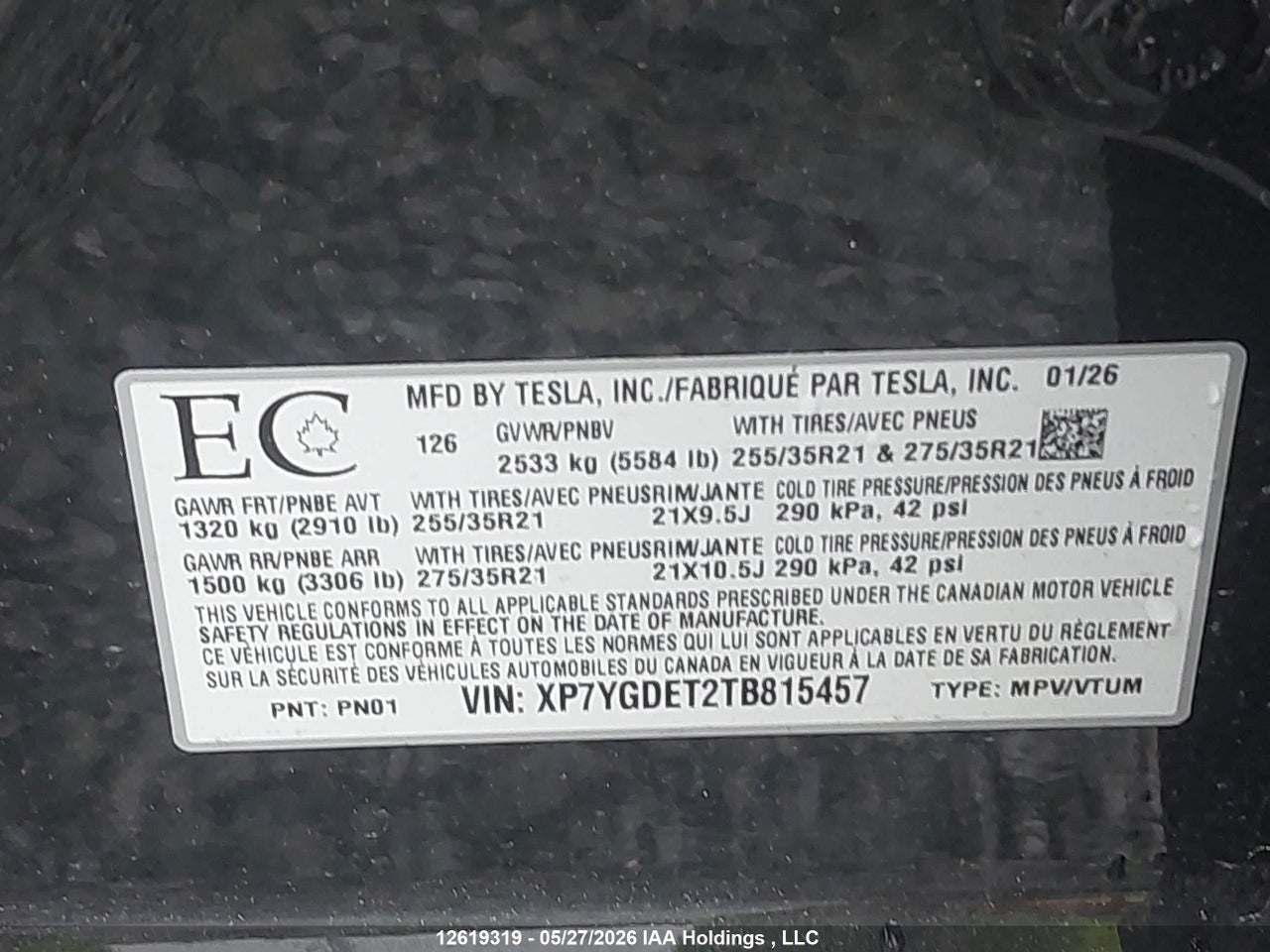 2026 TESLA MODEL Y thumbnail 10