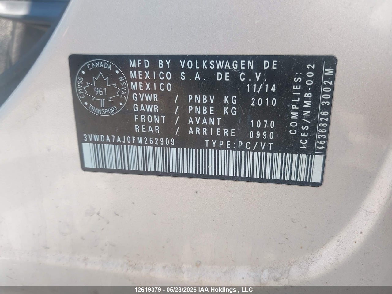 2015 VOLKSWAGEN JETTA TDI thumbnail 10