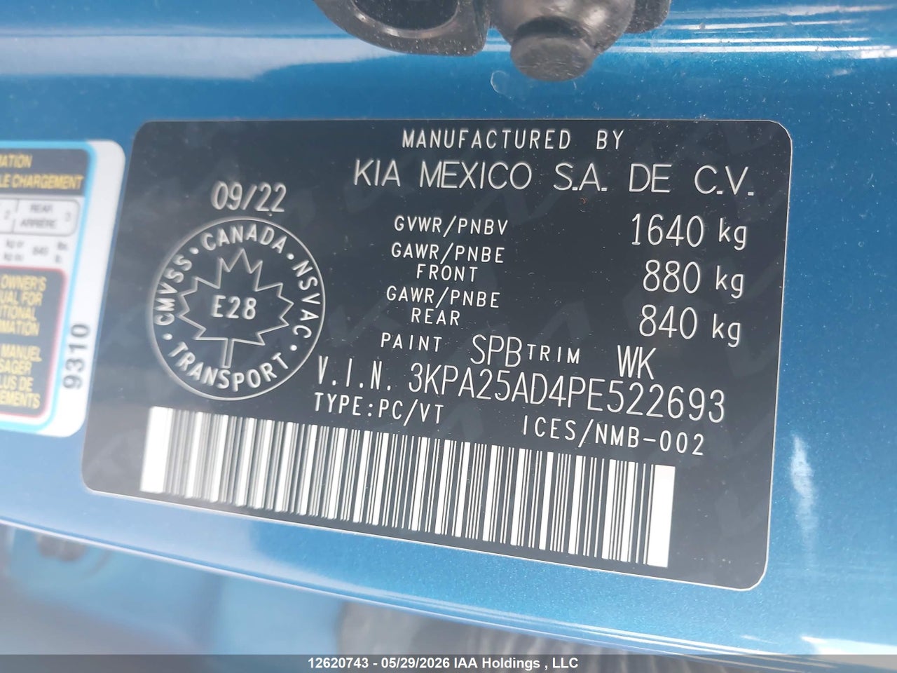 2023 KIA RIO LX PREMIUM/LX+ thumbnail 10