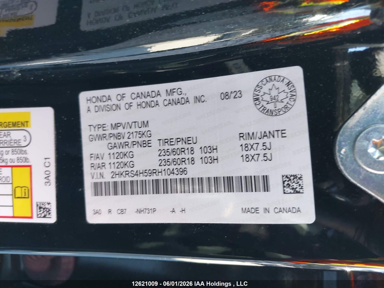 2024 HONDA CR-V SPORT thumbnail 10