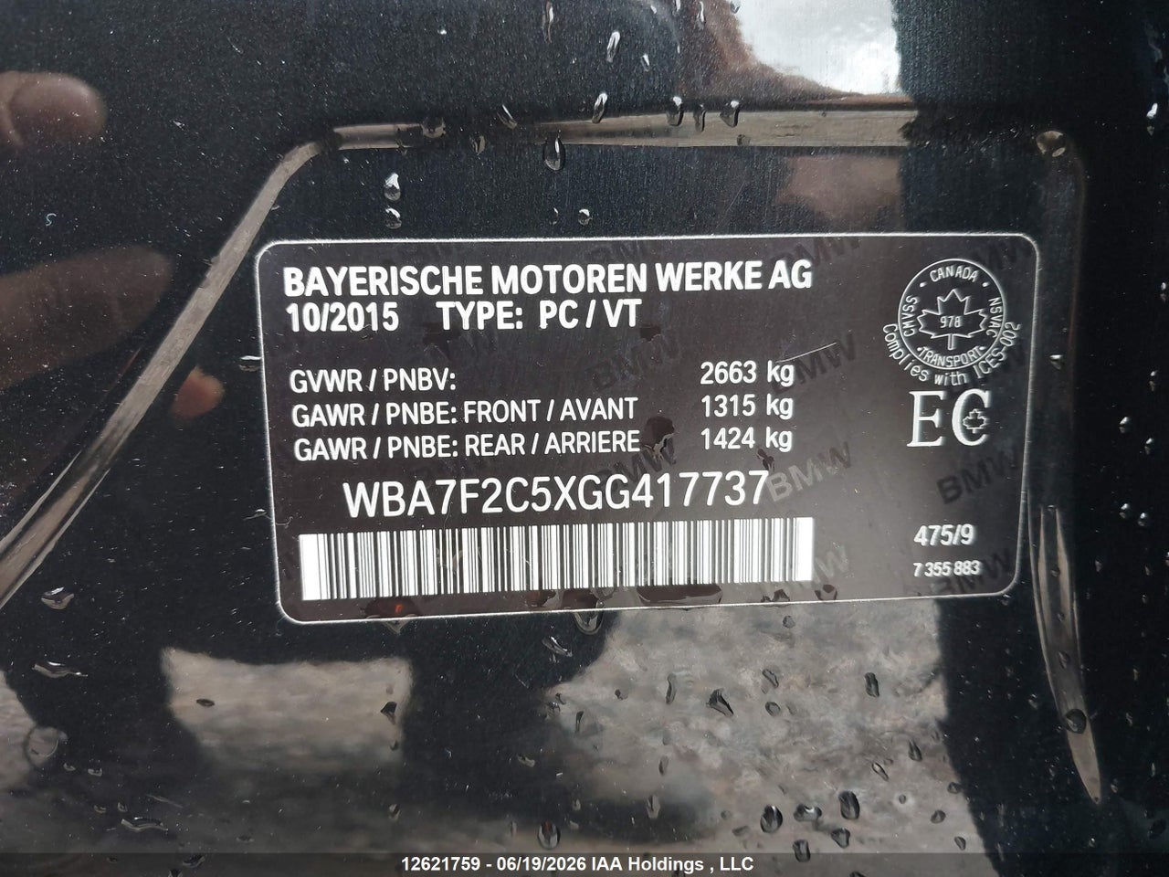2016 BMW 750 XI thumbnail 10