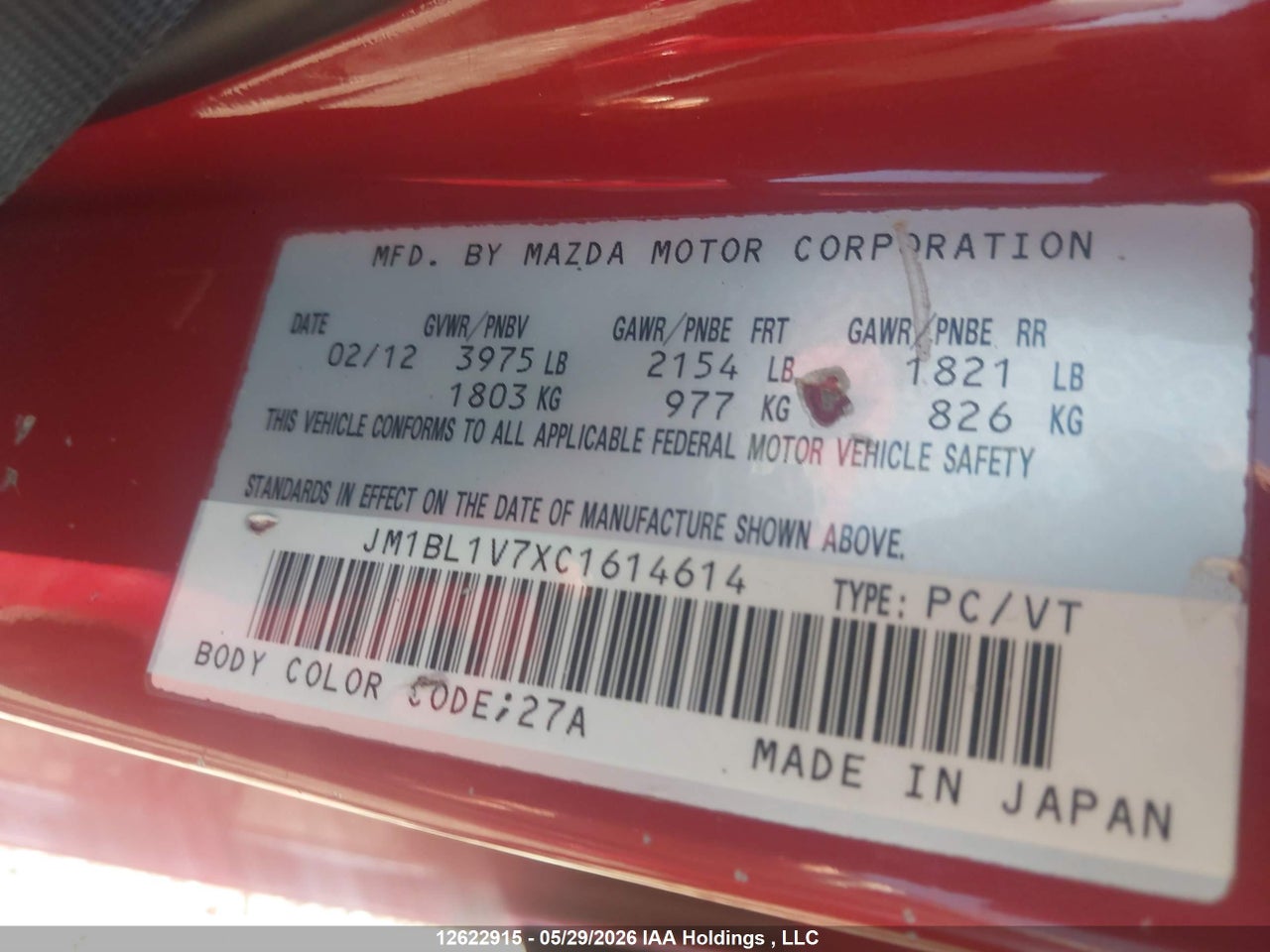 2012 MAZDA 3 I thumbnail 10