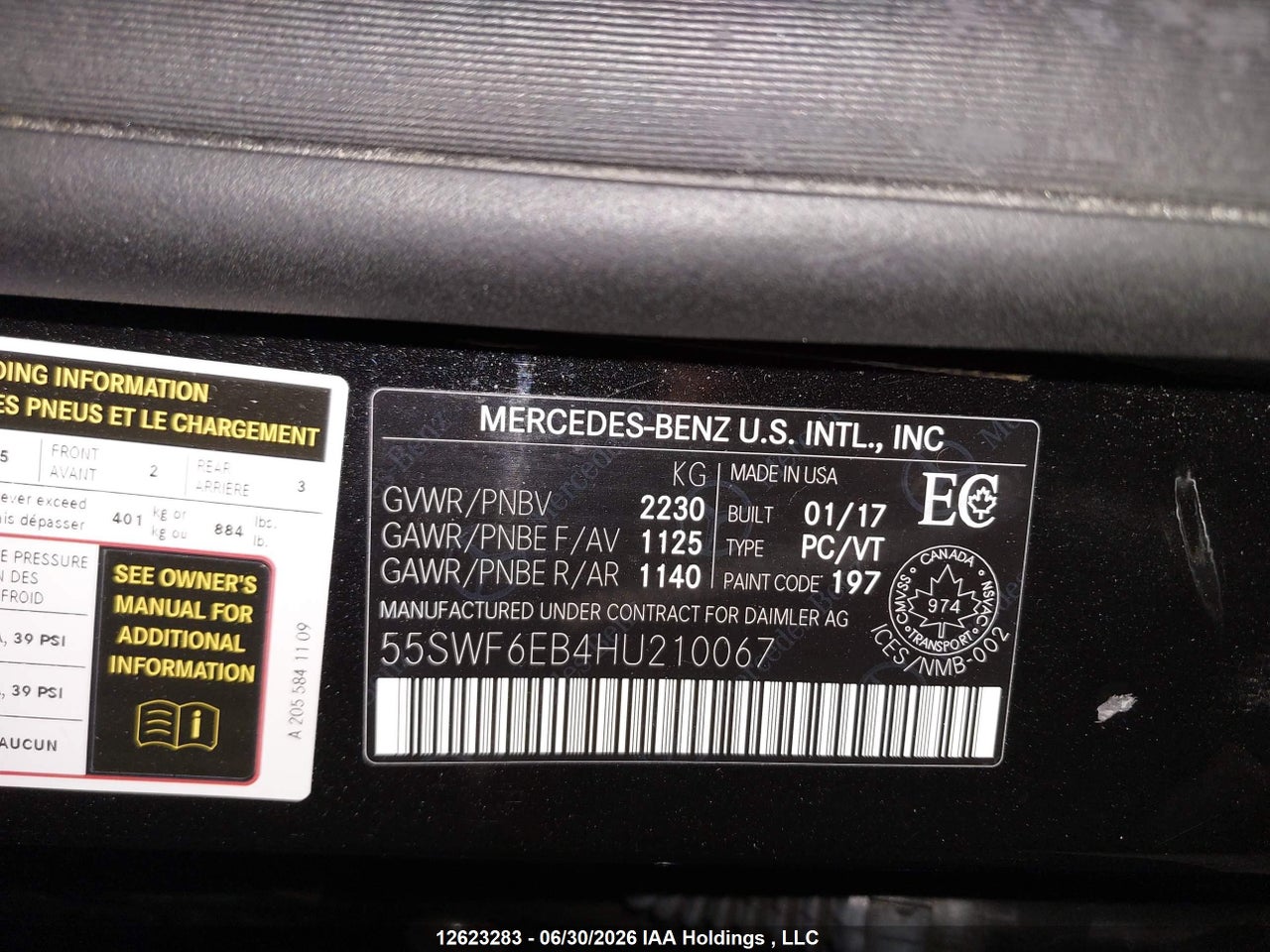 2017 MERCEDES BENZ C 43 4MATIC AMG thumbnail 10