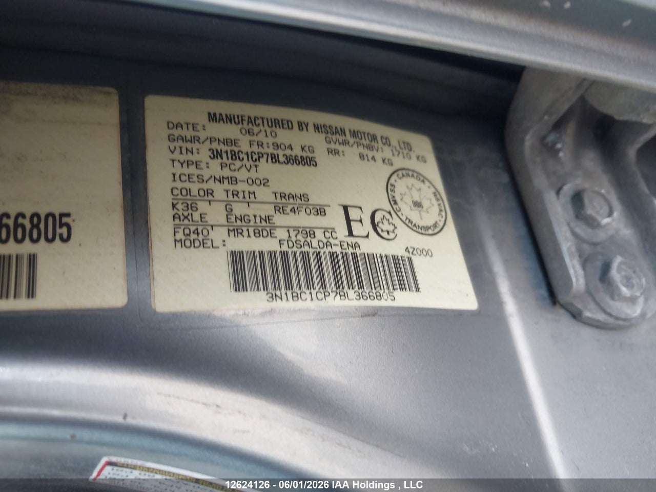 2011 NISSAN VERSA thumbnail 10