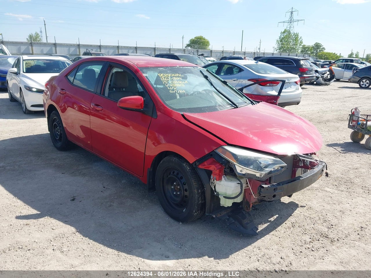 2015 TOYOTA COROLLA L/LE/LE PLS/PRM/S/S PLS thumbnail 2