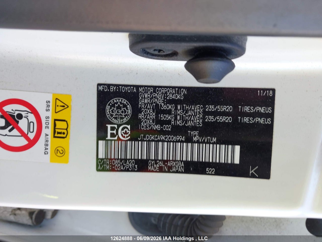 2019 LEXUS RX 450H L BASE/450H L LUXURY thumbnail 10